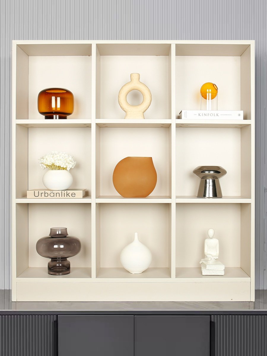 北欧风样板间家居高级感装饰品书房书架酒柜陶瓷艺术创意摆件