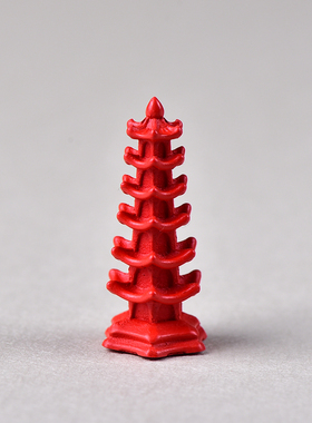 高含量天然原矿真朱砂小文昌塔迷你款配件挂件吊坠手链配件