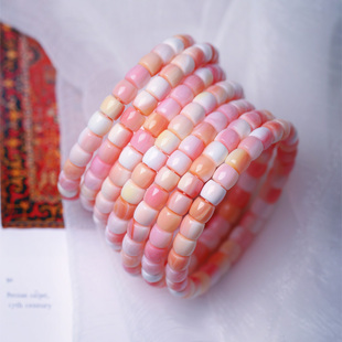 女款 手链 贝壳手串饰品礼物 天然女皇贝女王贝直切老型珠款 甜美系