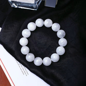 工厂处理福利价天然水晶白水晶白幽灵单圈手链男女款 水晶手串饰品