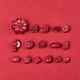 原矿朱砂散珠紫金砂小花瓣配件玫瑰花莲花等隔珠diy手工编织手链