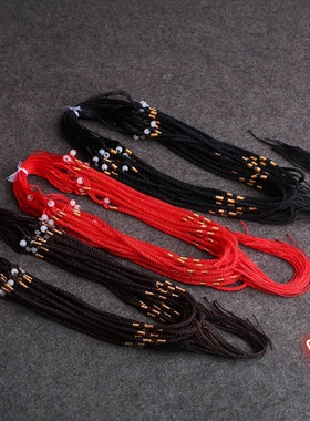 玉坠挂绳 男女 项链绳 黄金 可调节 玉绳 红绳项链绳 吊坠挂绳