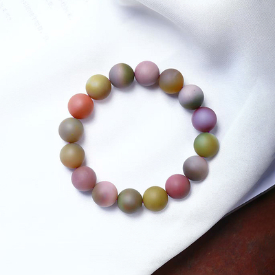 克价超值 天然老矿料盐源玛瑙圆珠单圈手链 男女款盐源玛瑙手串