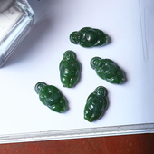 工厂清货福利 吊坠玉石佛公逍遥佛挂坠饰品 天然碧玉雕刻弥勒佛款