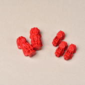 原矿朱砂红砂招财貔貅配件DIY材料配饰天然原矿高含量帝王砂