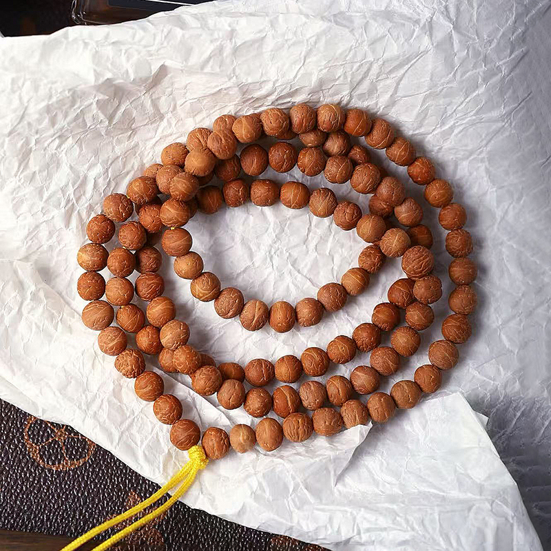 国产凤眼 天然酸枣核佛珠链男女款文玩菩提子多圈手串小凤眼手链