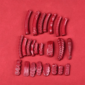 朱砂心经弯管diy手编项链锁骨链配件 紫金砂招财进宝手牌金榜题名