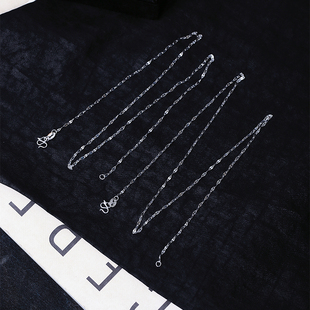 车花纯银项链饰品 女款 清货特价 990足银嘴唇链子项链银项链吊坠链