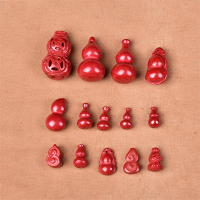 高抛朱砂原矿小葫芦DIY帝王砂