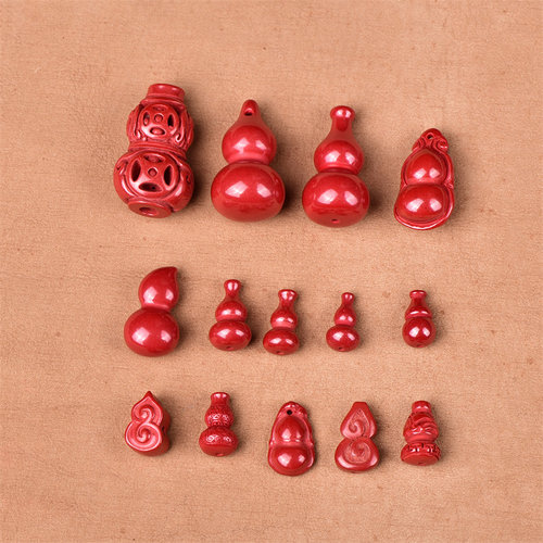 高抛朱砂原矿小葫芦DIY帝王砂