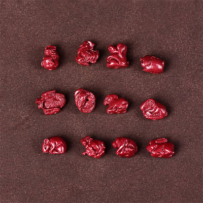 diy紫金砂十二生肖本命年小配件