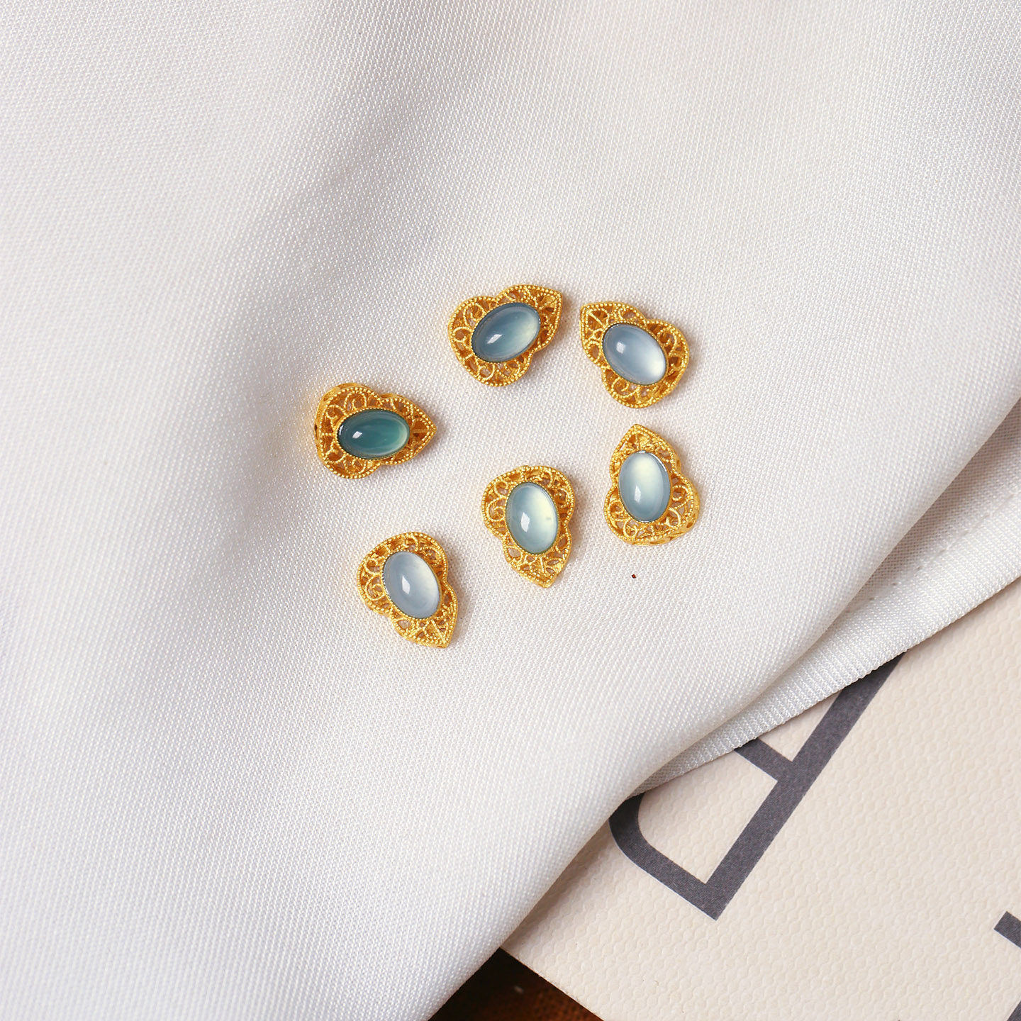 天然A货翡翠危料蓝水料蛋面纯银镶嵌小葫芦款配件diy手链配饰材料,珠宝/钻石/翡翠,其他,淘宝优惠券,粉丝福利购,淘宝优惠卷