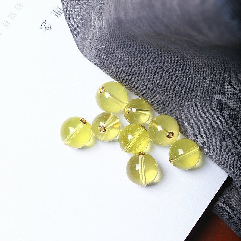 天然柠檬黄水晶18K金贴片镶嵌圆珠款锁骨坠手链配件转运珠饰品,饰品/流行首饰/时尚饰品新,项坠/吊坠,淘宝优惠券,粉丝福利购,淘宝优惠卷