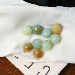 天然俄料和田玉雕刻灯笼珠吊坠 玉石吊坠饰品 男女款