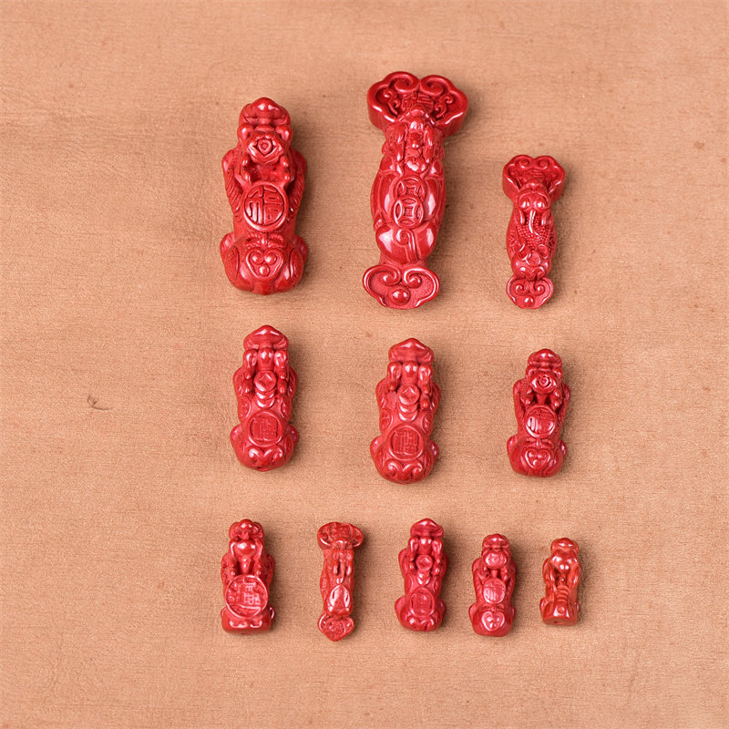 保真朱砂如意貔貅配件高含量帝王砂貔貅吊坠手链钥匙扣diy配饰,珠宝/钻石/翡翠,DIY配件,淘宝优惠券,粉丝福利购,淘宝优惠卷