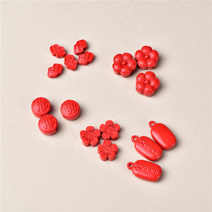 原矿朱砂配件diy材料手链帝王