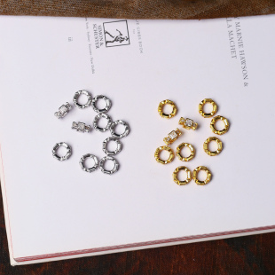 925纯银钻花珠路路通隔珠配饰点缀吊坠配件DIY装饰手链项链配件