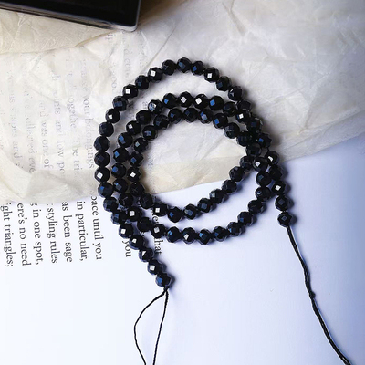 diy尖晶石刻面半成品多圈散珠