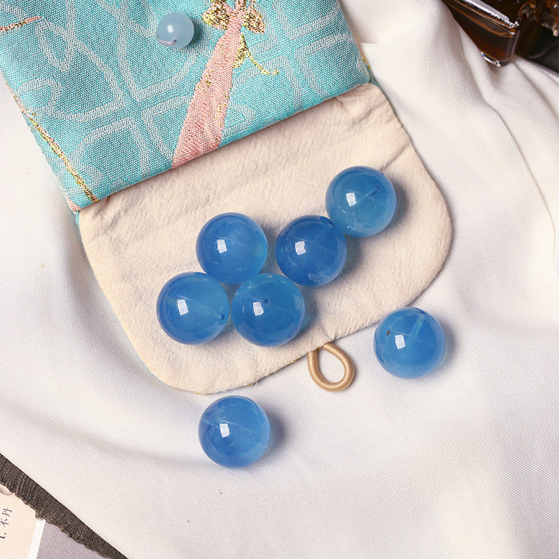 天然海蓝宝圆珠单颗散珠半成品女款水晶饰品DIY材料配珠散珠材料,饰品/流行首饰/时尚饰品新,颈饰,淘宝优惠券,粉丝福利购,淘宝优惠卷