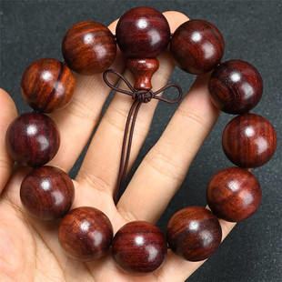 天然小叶紫檀手链 特价非洲料天然大颗粒男女款文玩手串价格超值