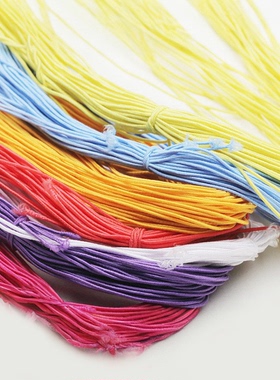 diy手工材料配件串珠子绳子佛珠线 优质包心弹力线