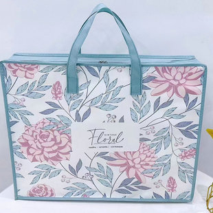 结婚四件套包装袋手提加厚喜庆陪嫁加绒套件收纳袋四件套防潮尘