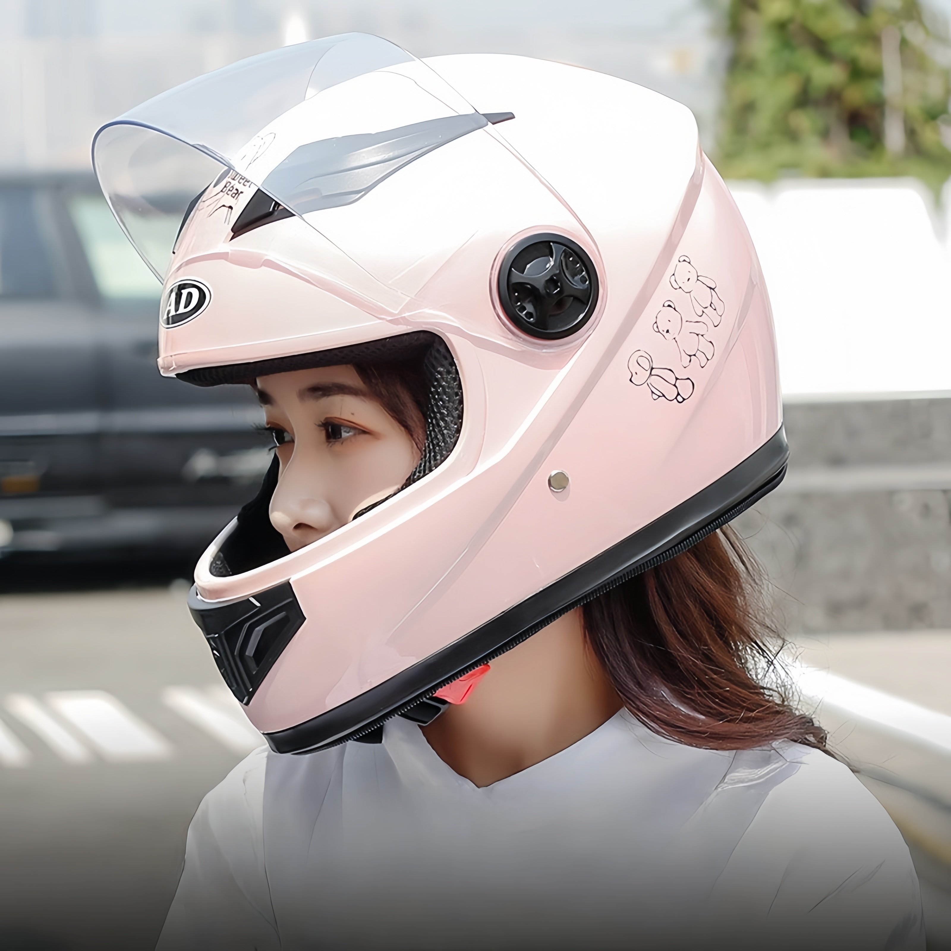 3C认证头盔电动车女冬保暖防风冬季全盔摩托车高颜值可拆卸安全帽