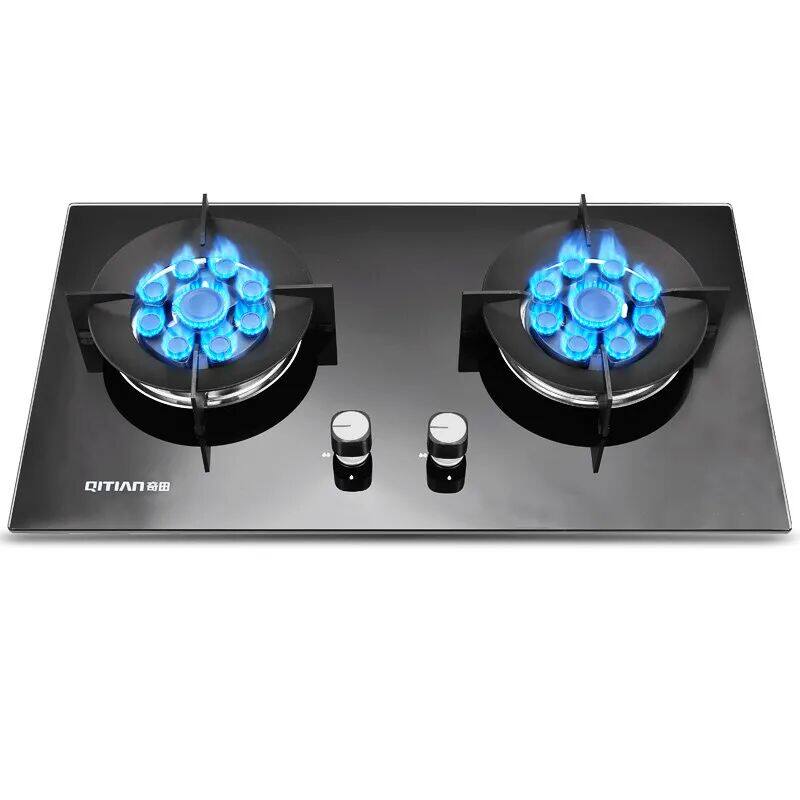奇田 jzt-a-c2燃气灶天然气双灶台嵌两用煤气灶具液化气家用绿标