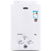 8升可安装 BP背排燃气热水器天然气液化气平衡式 浴室 奇田JSG16