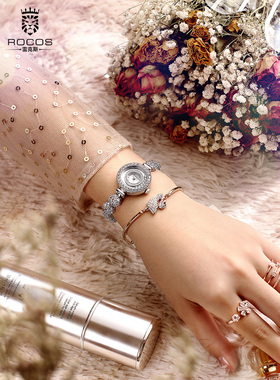 雷克斯ROCOS正品新款小众轻奢时来运转品牌石英手表女手链表防水
