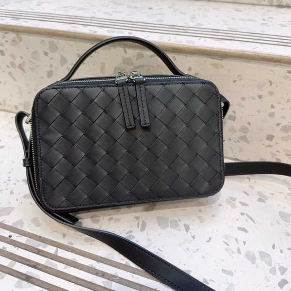 送人新款编织包男士真皮单肩斜挎包头层牛皮多功能手提包斜背小包