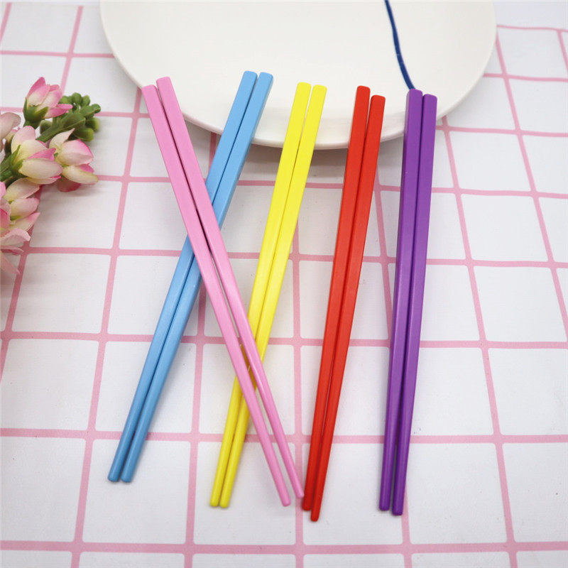 优质家用彩色密胺儿童筷子a5筷小孩学生宝宝餐具密胺可爱吃饭筷子