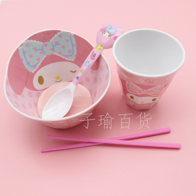 儿童碗密胺卡通碗学生碗可爱餐具