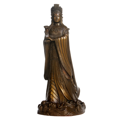 纯铜摆件圣母供奉工艺品妈祖神像