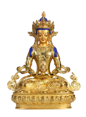 佛像摆件纯铜密宗鎏金菩萨工艺品