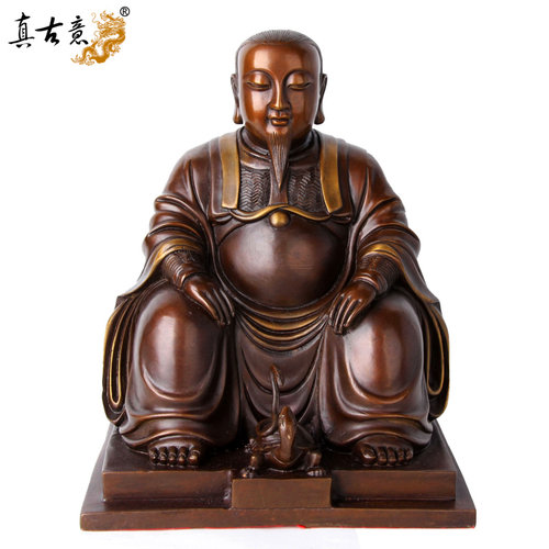 真古意铜玄天上帝祖师摆件