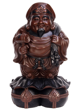 纯铜财神大黑天佛像工艺摆设