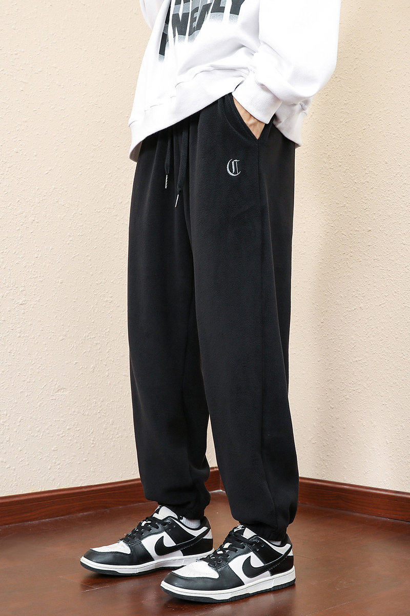 新款奥利绒加厚加绒男卫裤潮流休闲男裤青春流行男长裤K2810P50,男装休闲裤,星座1106-3（原星座1111）