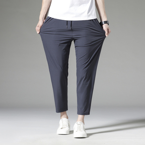 春夏季冰丝休闲裤男士薄款宽松裤子718P28图片