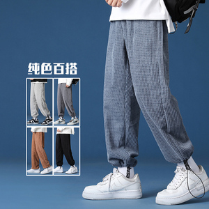 2021秋季新款灯芯绒时尚休闲束脚男裤KB555P35