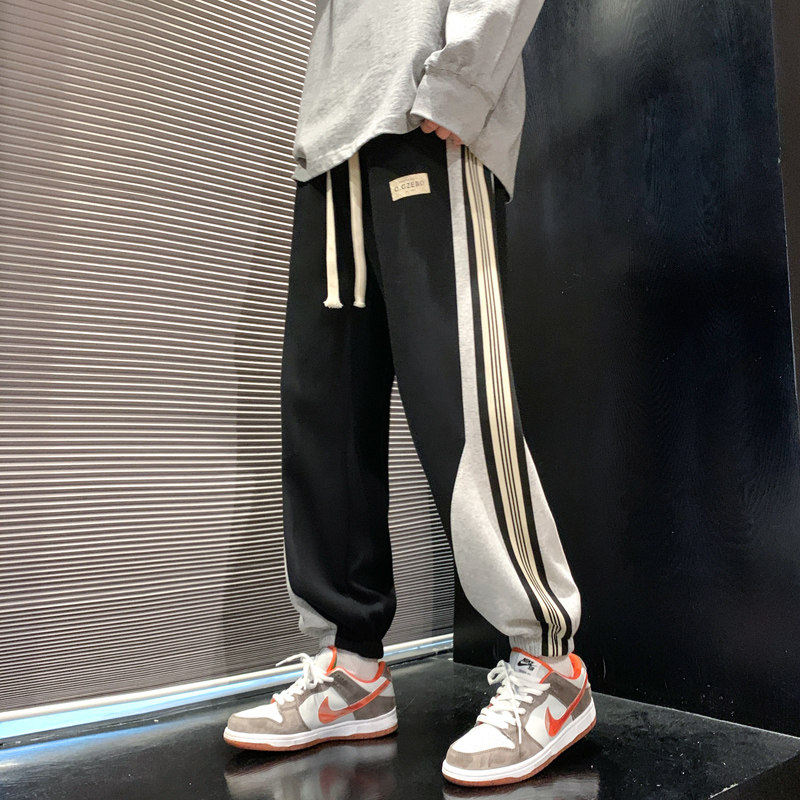 春季新款男士宽松卫裤个性十足运动裤韩版束脚裤潮XZ1111-652P55图片