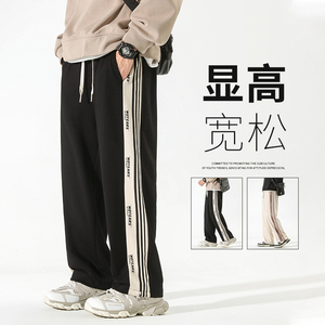 2023男士潮流运动卫裤长裤拖地休闲男直筒裤K301P40图片