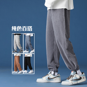 灯芯绒时尚休闲束脚男士长裤KB555P35图片