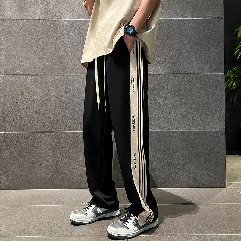 酒店风 男士潮流运动卫裤长裤拖地休闲男直筒裤XZ1111K301P40图片
