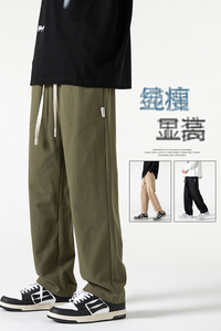 无影 春男裤紧密水洗棉高性价比直筒工装男裤XZ1111-316P45图片