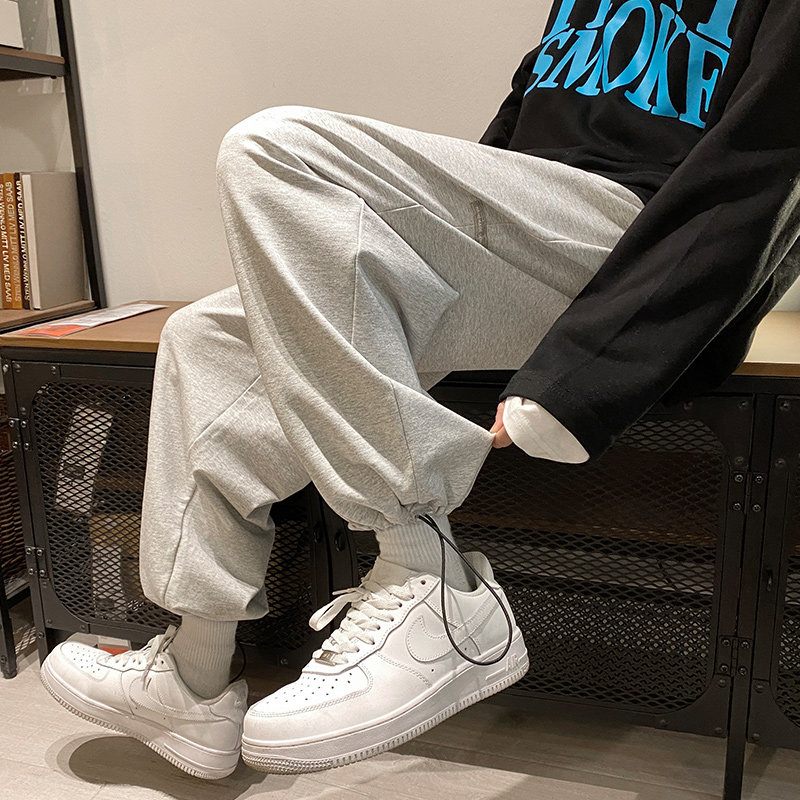 爆款运动卫裤纯色男韩版潮流大码胖子宽松休闲裤516P35,男装休闲裤,星座1106-3（原星座1111）