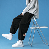 韩版宽松休闲长裤男潮流百搭束脚直筒裤男裤，男装休闲裤，星座1106-3（原星座1111）