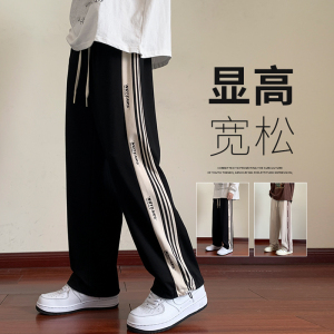 2023男士潮流运动卫裤长裤拖地休闲男直筒裤K301P40图片