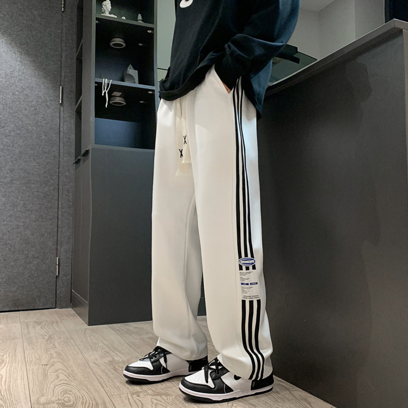 男直筒宽松型时尚潮牌秋季休闲裤男青春流行长裤潮K627P50,男装休闲裤,星座1106-3（原星座1111）