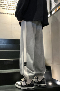 秋季新款男士宽松卫裤个性休闲运动裤韩版束脚裤潮XZ1111~656P45图片